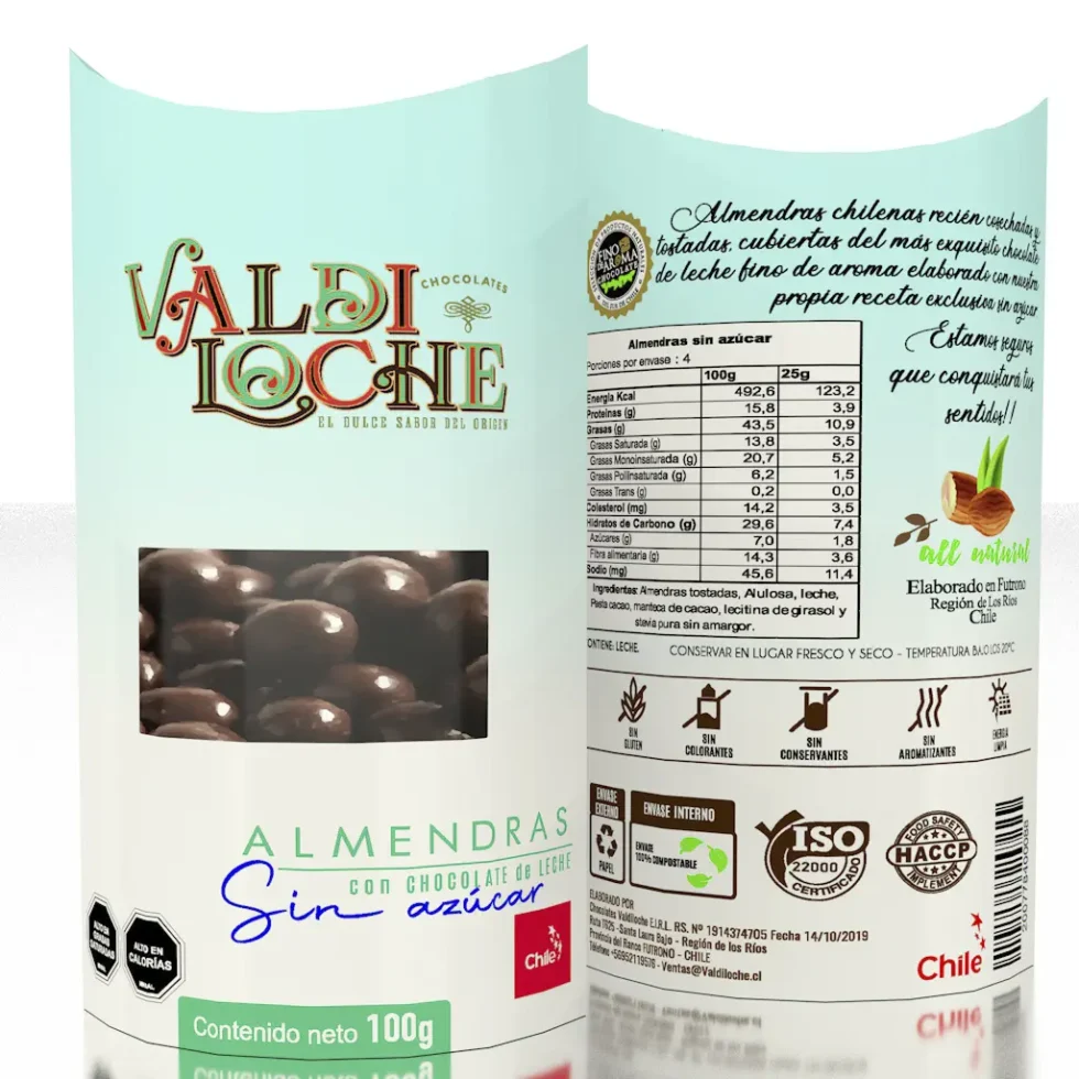 Almendras con Chocolate sin azúcar
