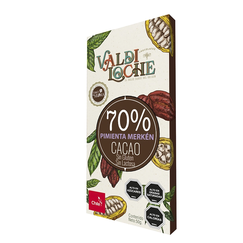 Chocolate 70% cacao Pimienta Merken